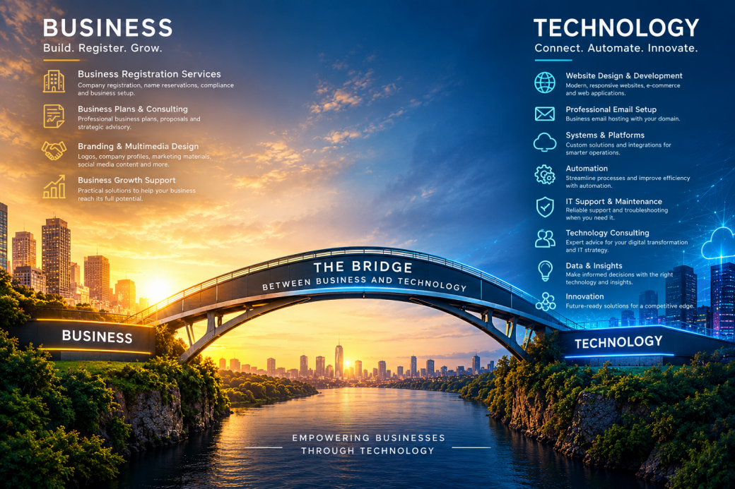 Abstract digital network illustrating connected business technology